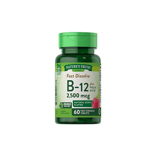 B-12 2.500 Mcg Folic Acid - 60 Tabletas