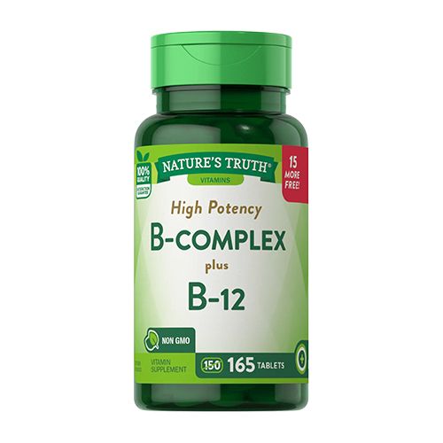 B-Complex + B-12 - 165 Tabletas