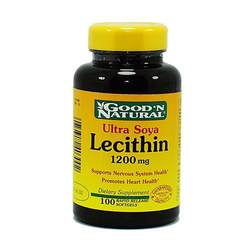 Lecitina 1200 Good ´N Natural - 100 Cápsulas Blandas (Ultra Soya Lecithin 1200 Mg)