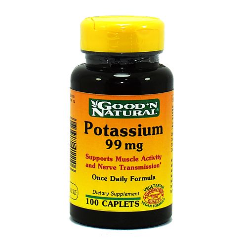Potasio 99 Mg Good ´N Natural - 100 Tabletas (Potassium 99 Mg)
