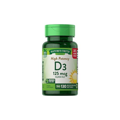 Vitamin D3 5.000 Iu - 130 Capsulas Liquidas