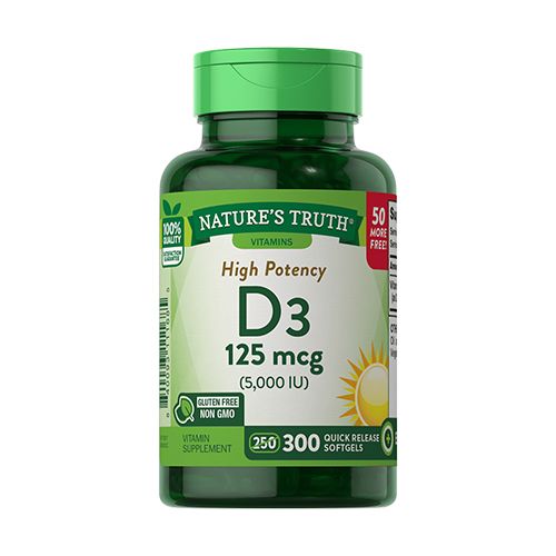 Vitamin D3 5.000 Iu - 300 Capsulas Liquidas