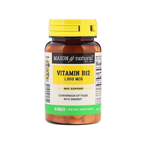 Vitamina B12 1000 Mcg Mason Natural - 60 Tabletas