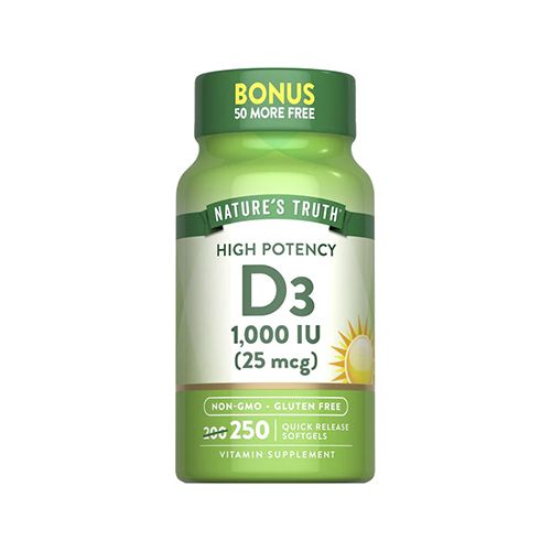 Vitamina D3 1.000 Iu - 100 Cápsulas Liquidas