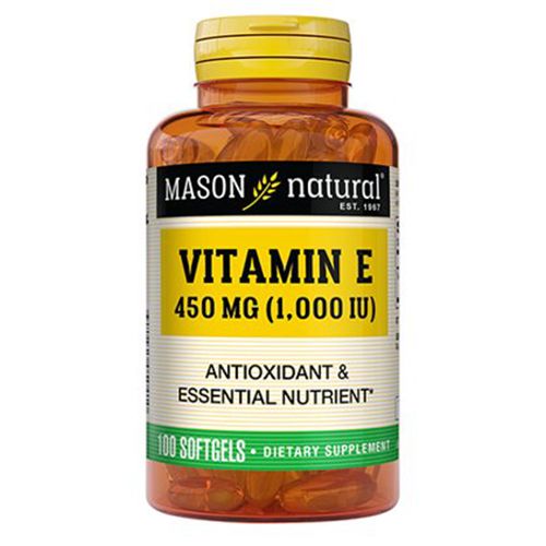Vitamina E 450 Mg 1000 Iu Mason Natural - 100 Capsulas Blandas