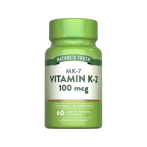Vitamina K2 Mk-7 100 Mcg - 60 Cápsulas Líquidas